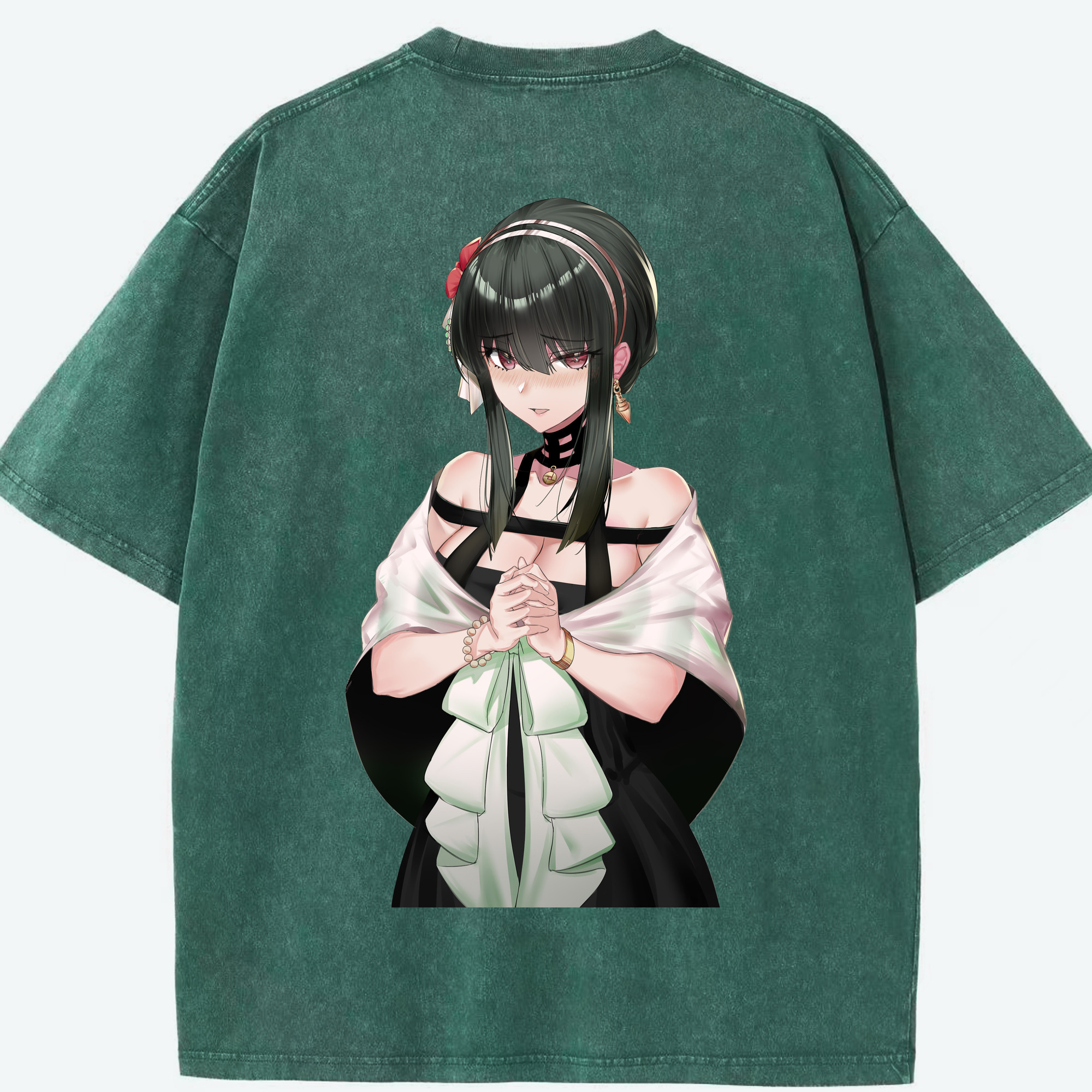 （画像用） SPY×FAMILY间谍家家酒 綿100% ヴィンテージ風 半袖Tシャツ（背面プリント）